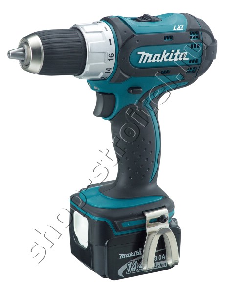 Увеличенная фотография Аккумуляторная дрель шуруповерт Makita BDF 442 RFE